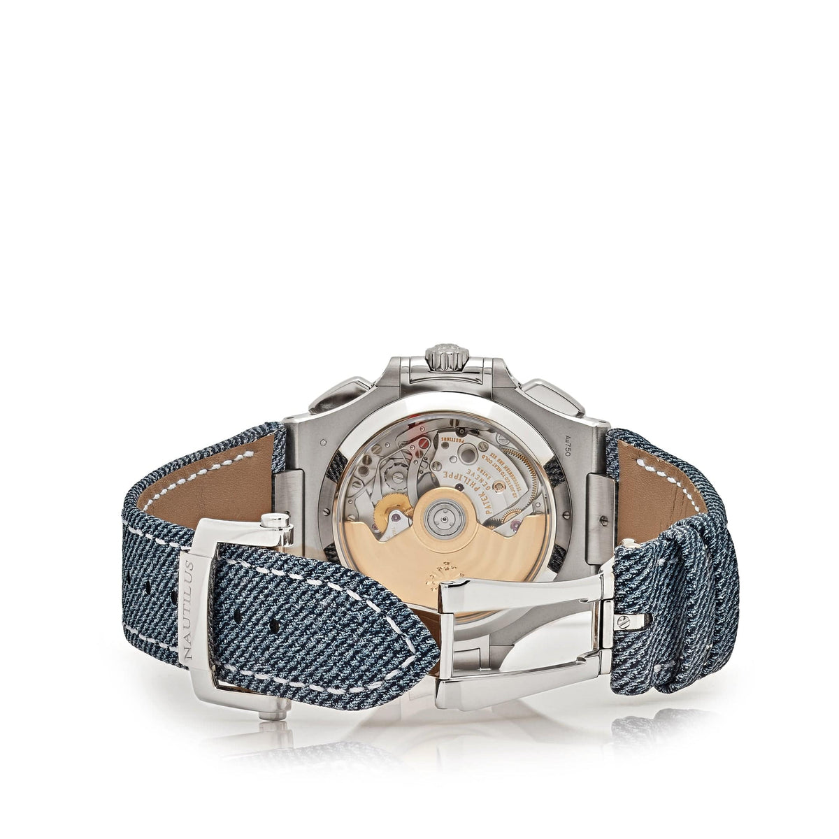 Patek Philippe Nautilus 5980/60G-001 'Denim' Flyback Chronograph White Gold Blue-Gray Dial (2024)