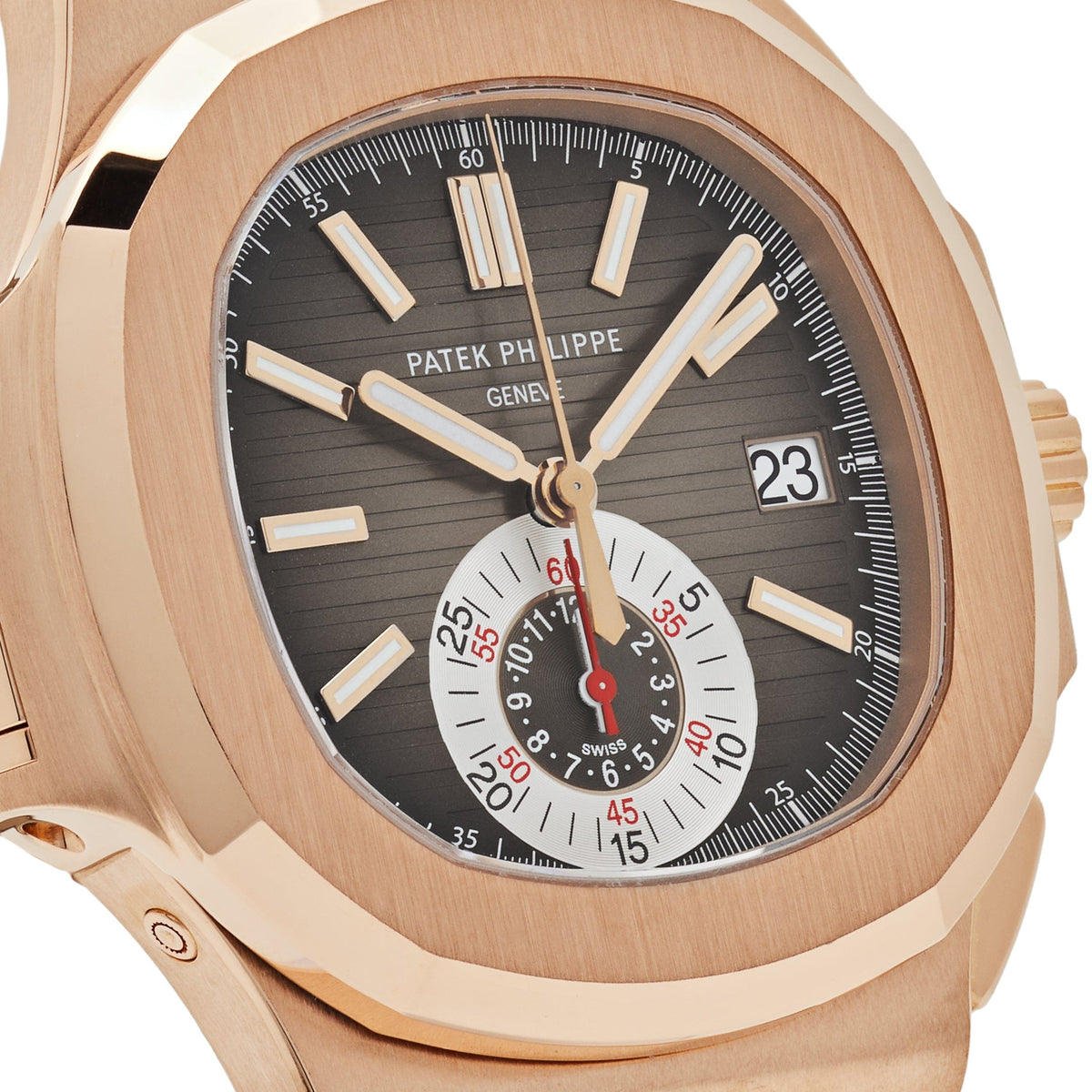 Patek Philippe Nautilus 5980R-001 Chronograph Rose Gold Brown Dial (2020)