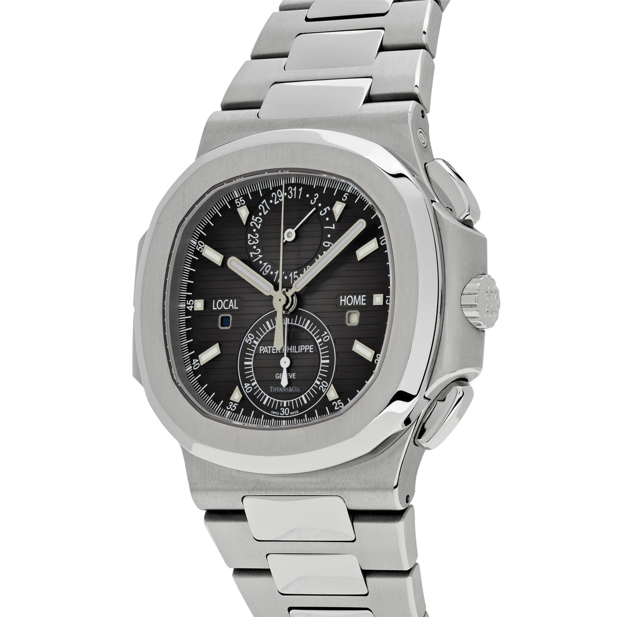 Patek Philippe Nautilus 5990/1A-001 'Tiffany & Co.' Travel Time Chronograph Stainless Steel