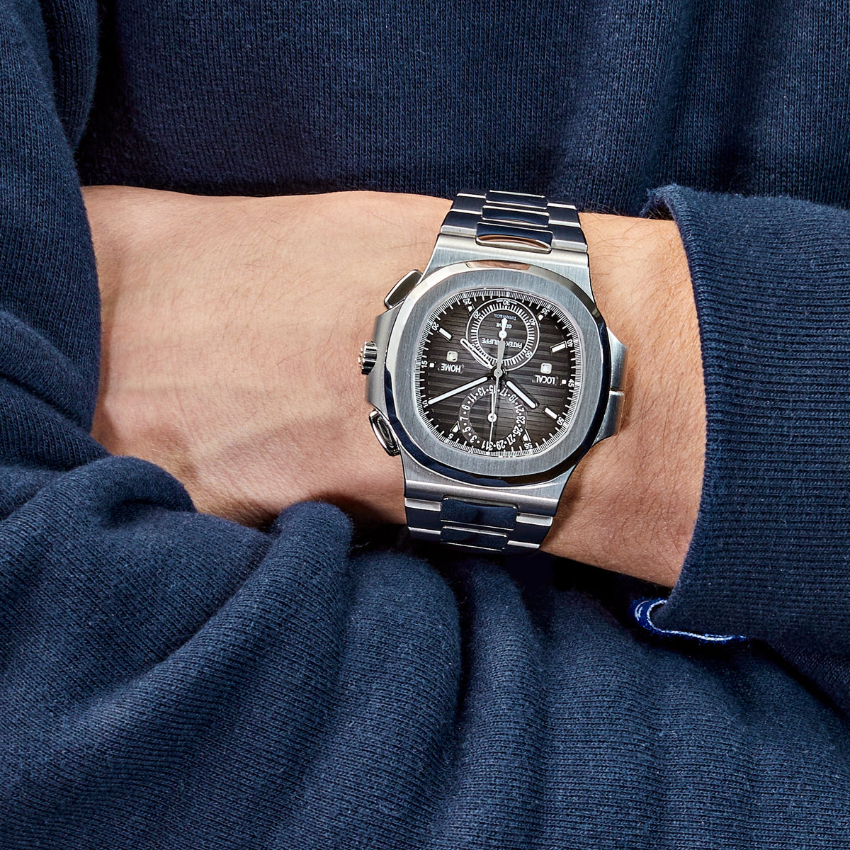 Patek Philippe Nautilus 5990/1A-001 'Tiffany & Co.' Travel Time Chronograph Stainless Steel