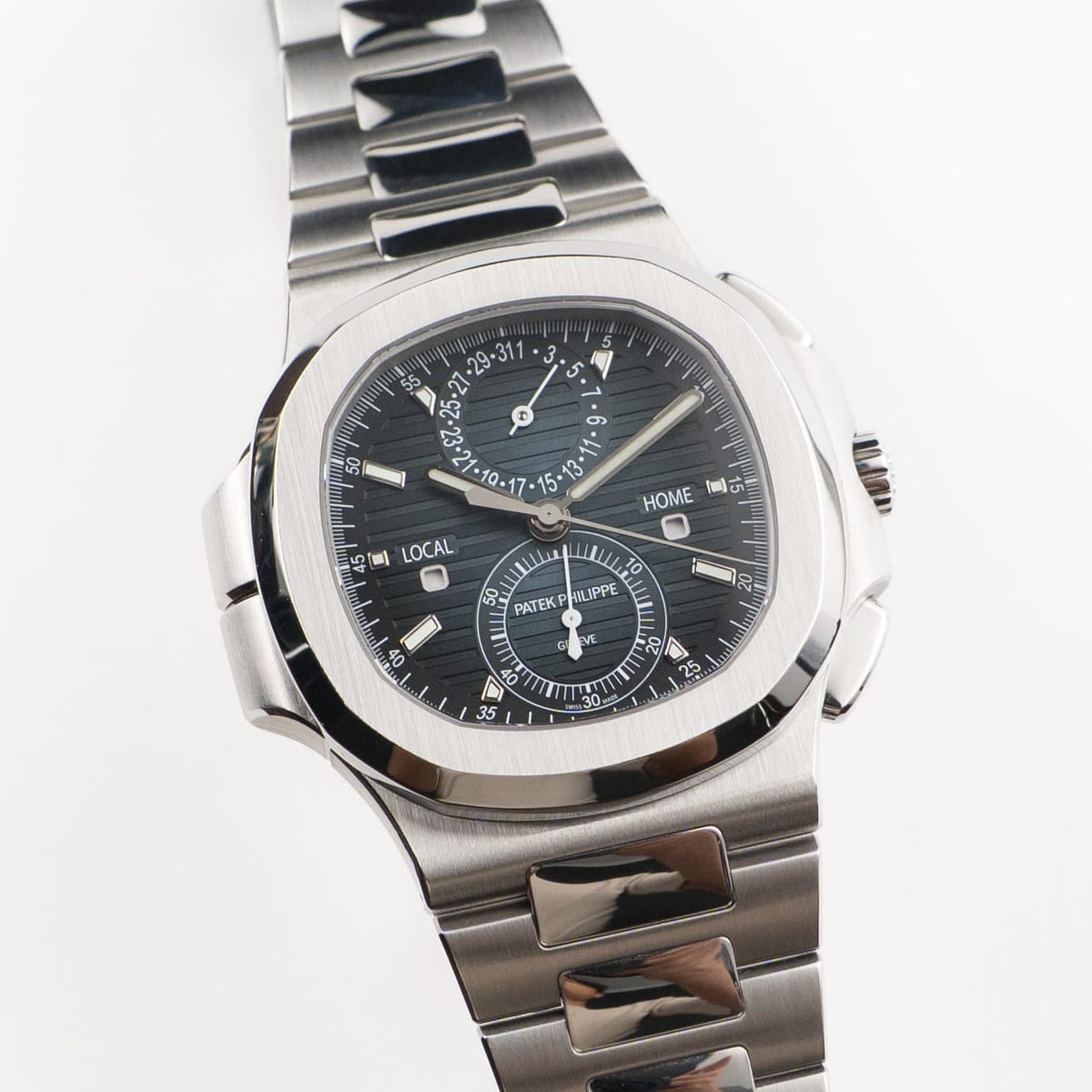 Patek Philippe Nautilus 5990/1A-011 'Travel Time' Flyback Chronograph Stainless Steel Blue Dial (2024)