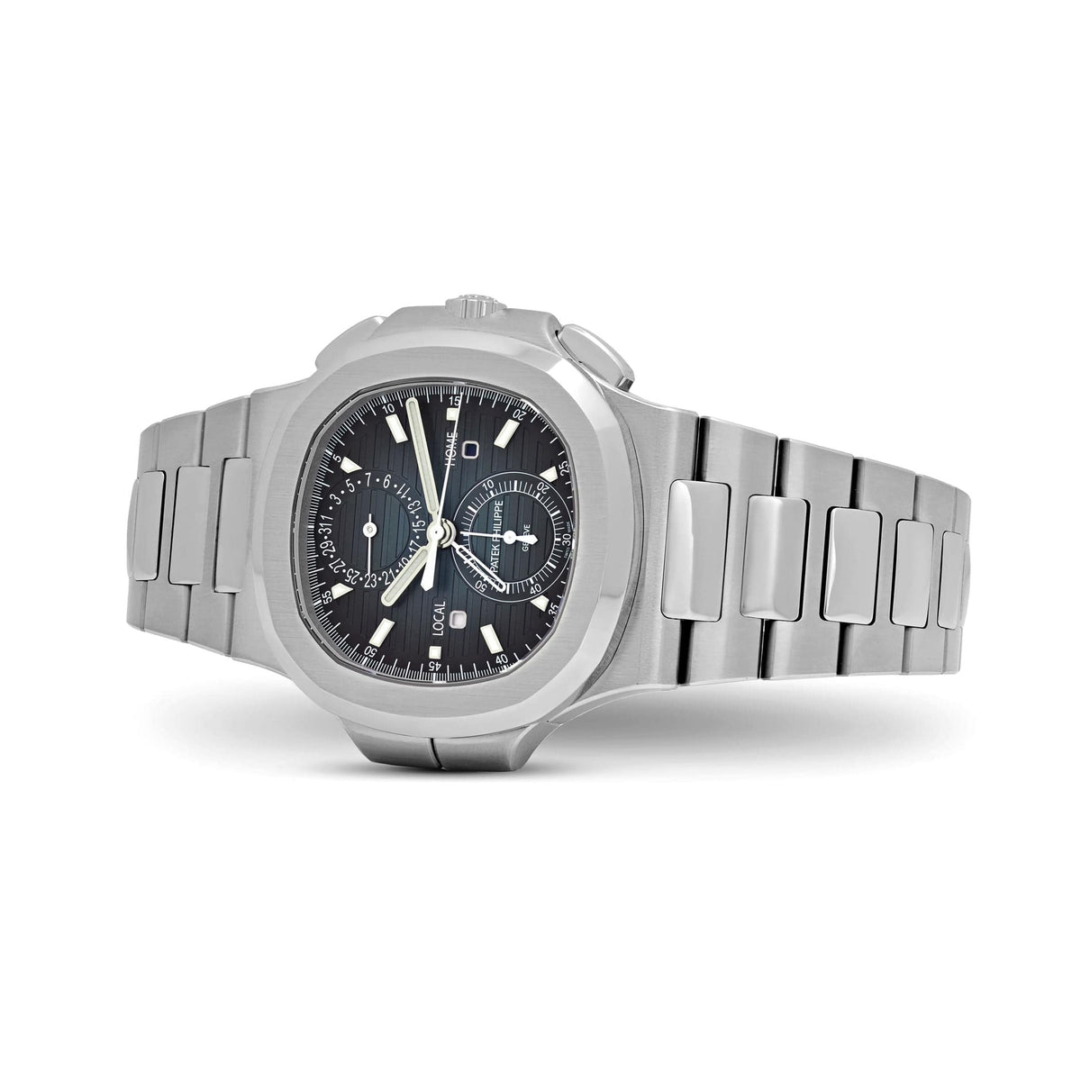 Patek Philippe Nautilus 5990/1A-011 'Travel Time' Flyback Chronograph Stainless Steel Blue Dial (2024)
