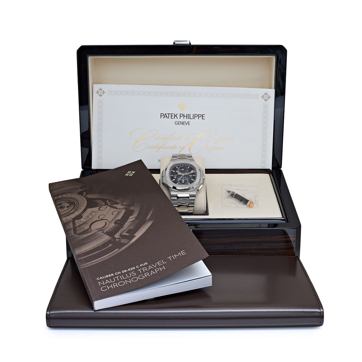 Patek Philippe Nautilus 5990/1A-011 'Travel Time' Flyback Chronograph Stainless Steel Blue Dial (2024)