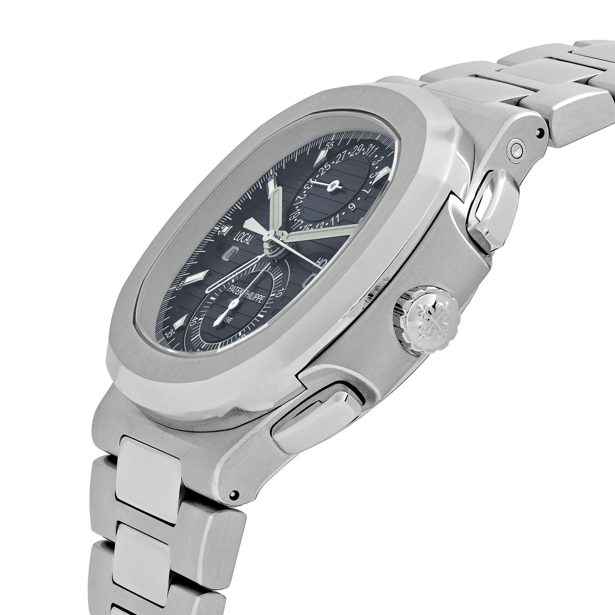 Patek Philippe Nautilus 5990/1A-011 'Travel Time' Flyback Chronograph Stainless Steel Blue Dial (2024)