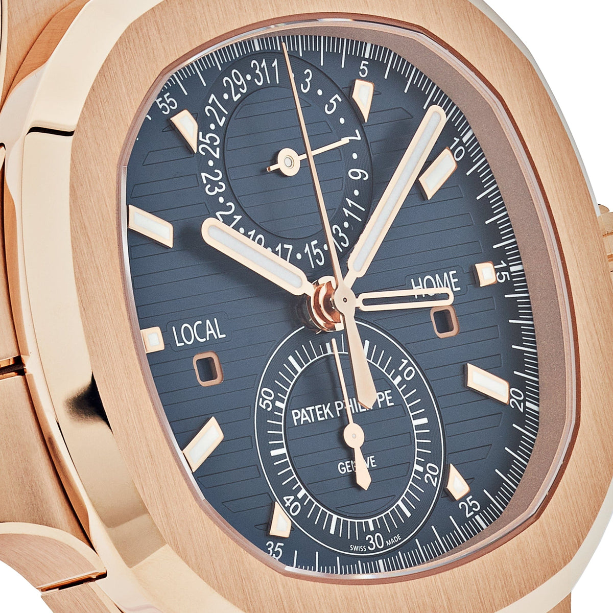 Patek Philippe Nautilus 5990/1R-001 Travel Time Chronograph Rose Gold Blue Dial (2025)
