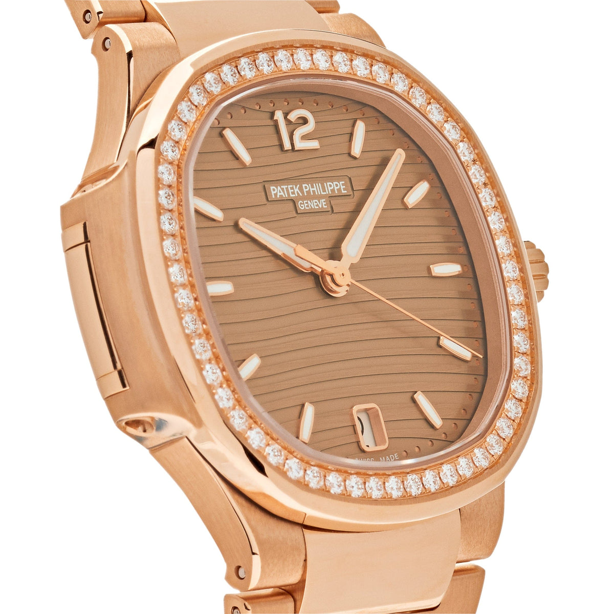 Patek Philippe Nautilus 7118/1200R-010 'Ladies' Rose Gold Diamond Bezel (2026)