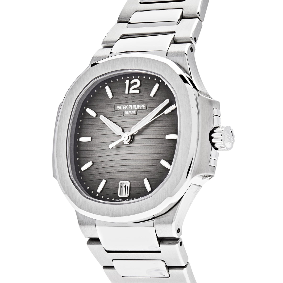 Patek Philippe Nautilus 7118/1A-011 'Ladies' Stainless Steel Smoke Grey Dial (2025)