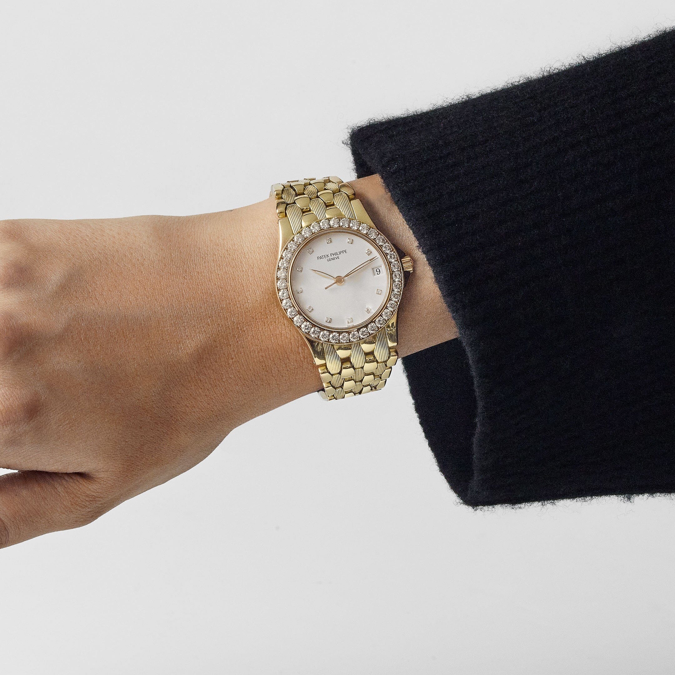 Patek Philippe Neptune 5081/10J-001 Yellow Gold White Diamond Dial Diamond Bezel (2000)