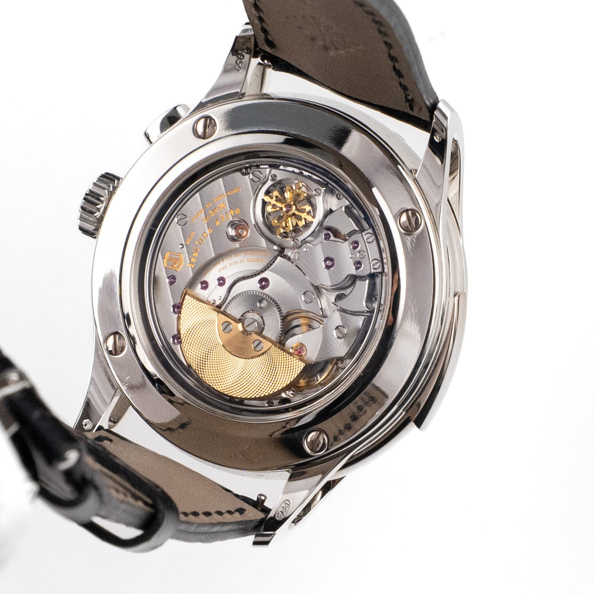 Patek Philippe Grand Complications 5208/300P-010 Minute Repeater Perpetual Calendar Chronograph Platinum Salmon Dial Diamond Baguette Bezel (2021)