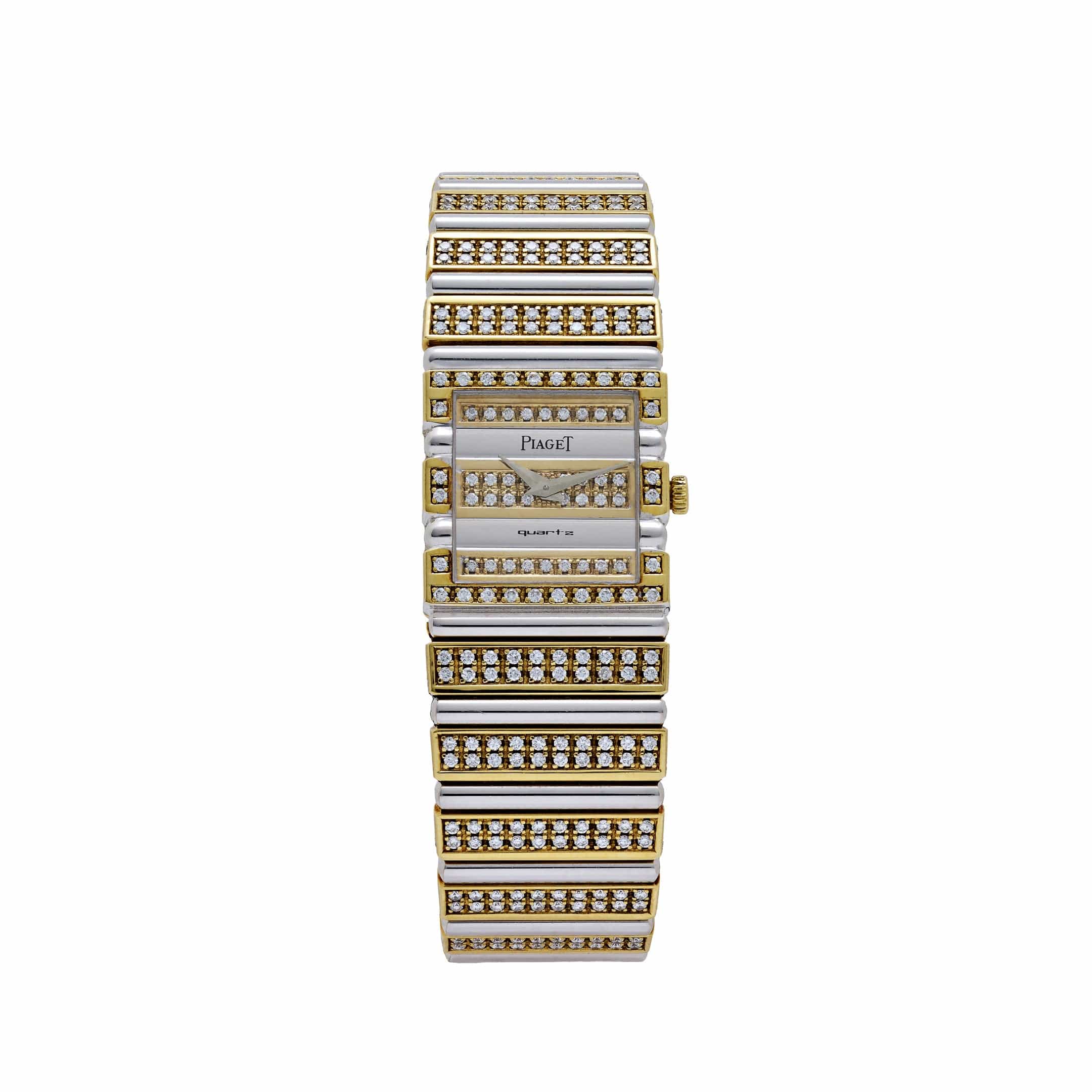 Piaget Polo 813C725 Yellow Gold White Gold Diamonds Quartz