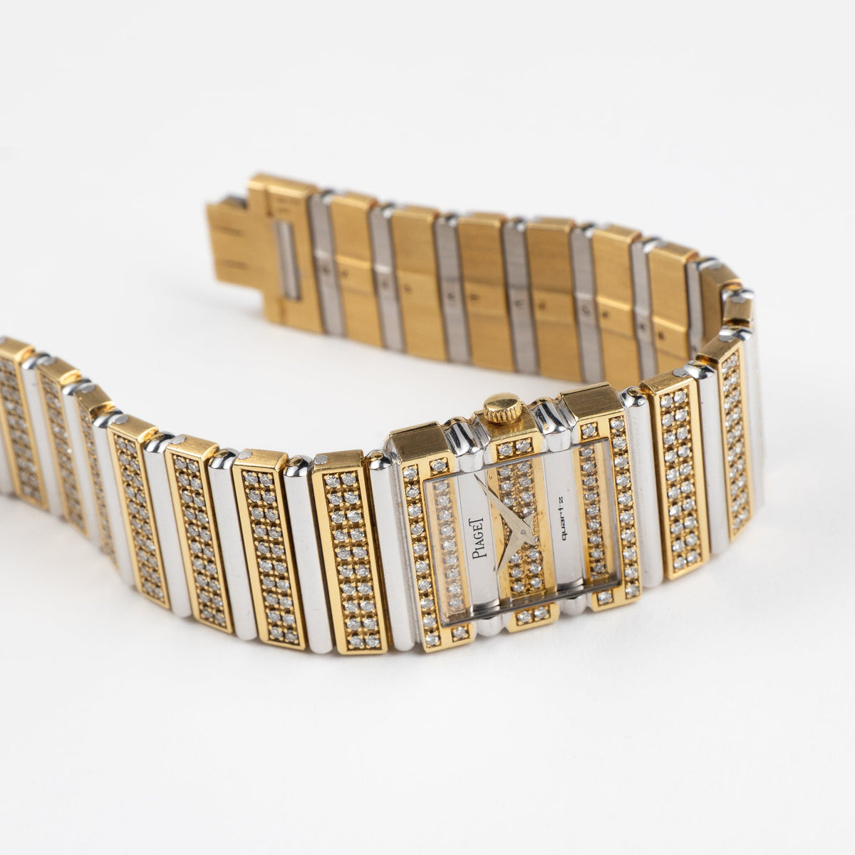 Piaget Polo 813C725 Yellow Gold White Gold Diamonds Quartz