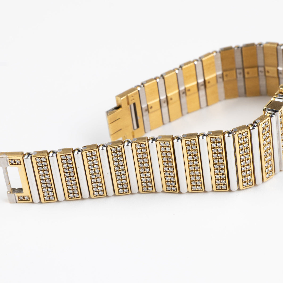 Piaget Polo 813C725 Yellow Gold White Gold Diamonds Quartz