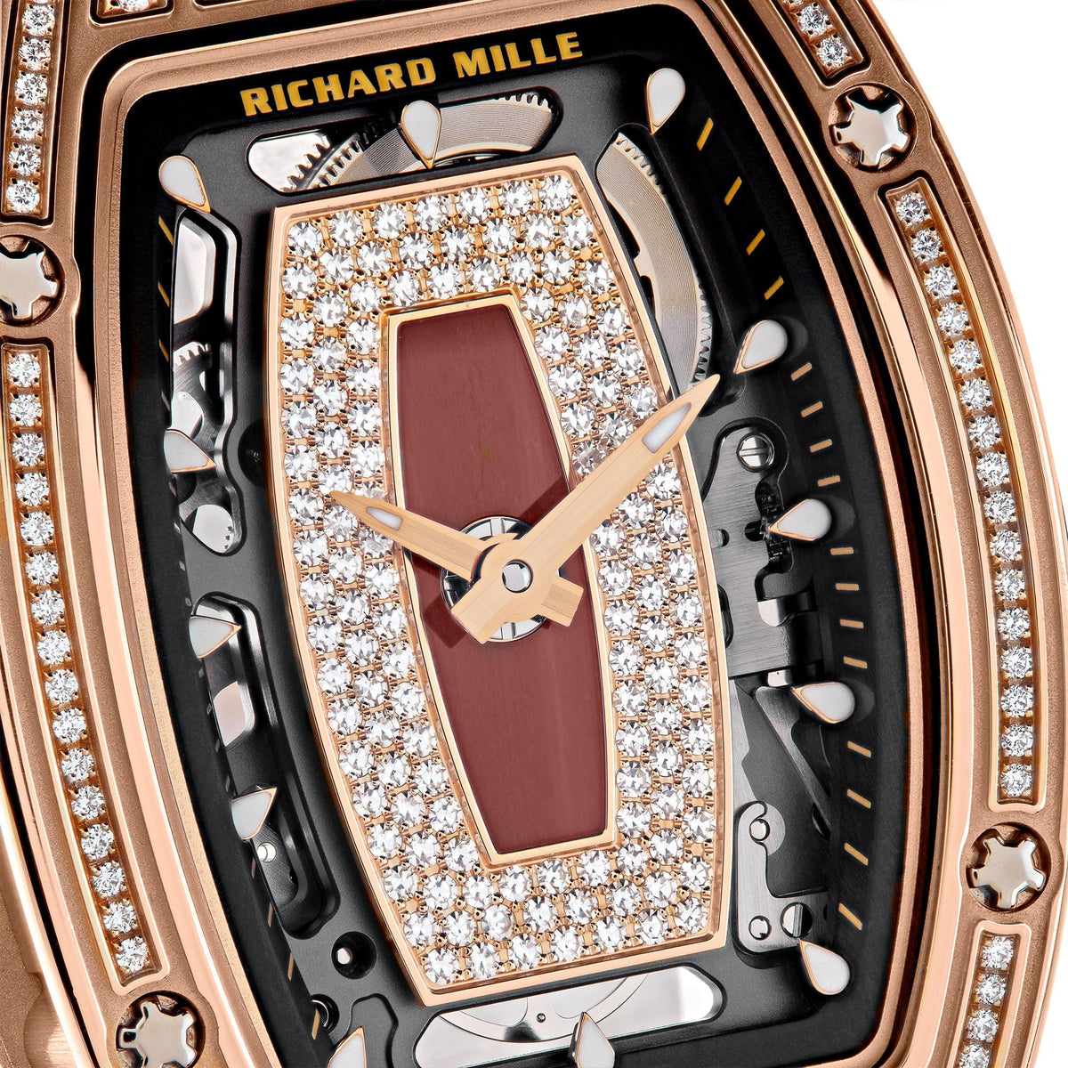 Richard Mille RM 07-01 'Ladies' Rose Gold Diamond Set Jasper Dial