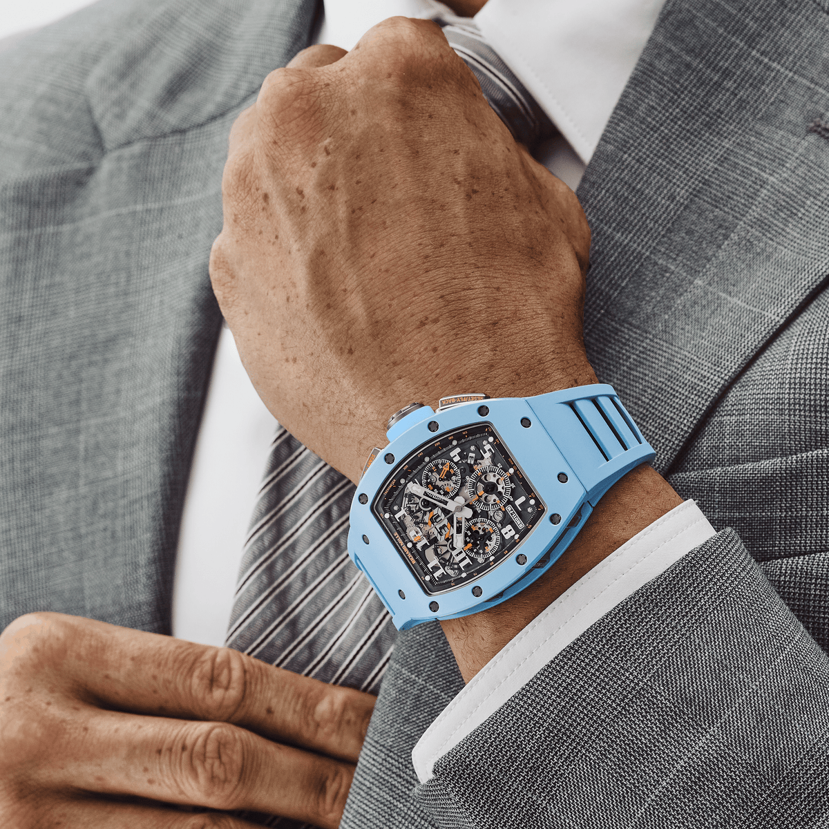 Richard Mille RM 011 Baby Blue Ceramic Felipe Massa Last Limited Edition of 50 (2019)