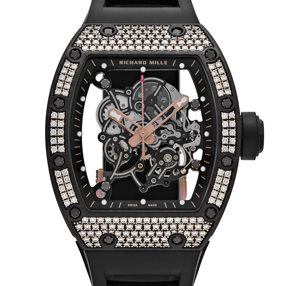 Richard Mille RM 055 Bubba Watson Rose Gold Carbon TPT Diamond Bezel (2022)