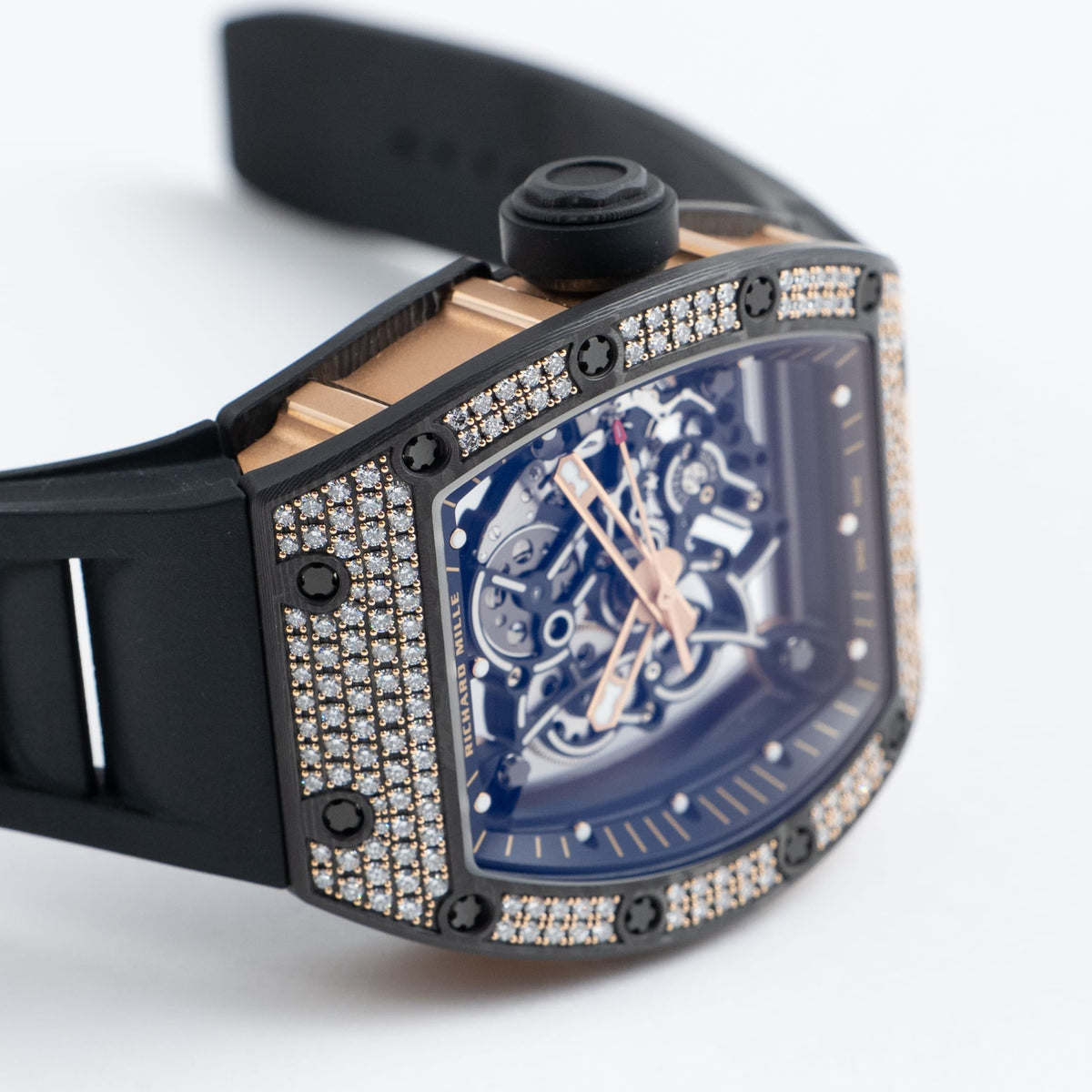 Richard Mille RM 055 Bubba Watson Rose Gold Carbon TPT Diamond Bezel (2022)
