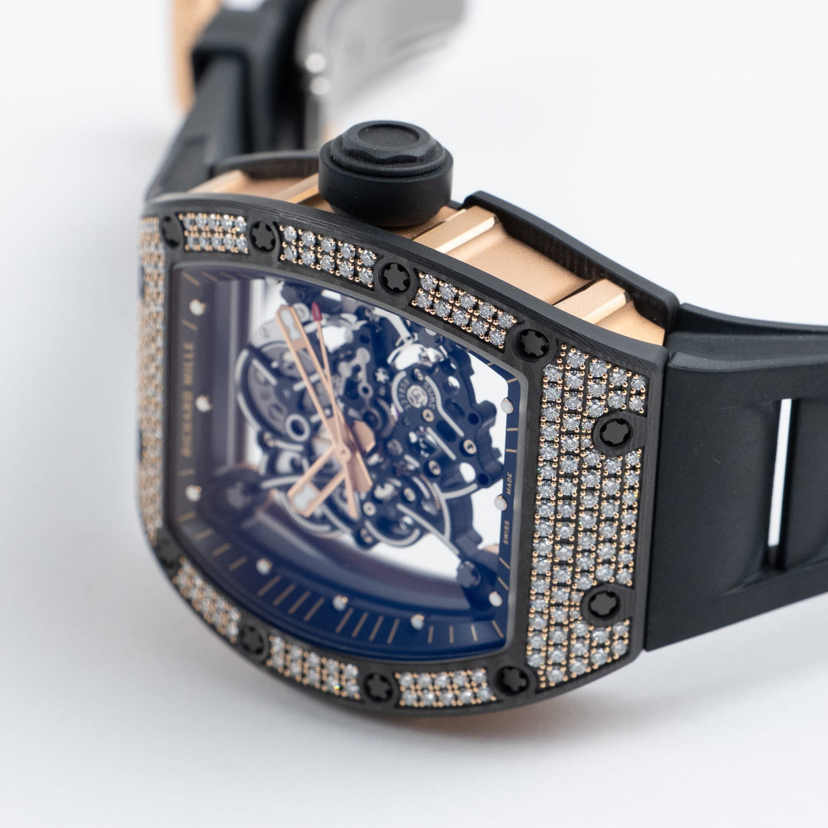Richard Mille RM 055 Bubba Watson Rose Gold Carbon TPT Diamond Bezel (2022)