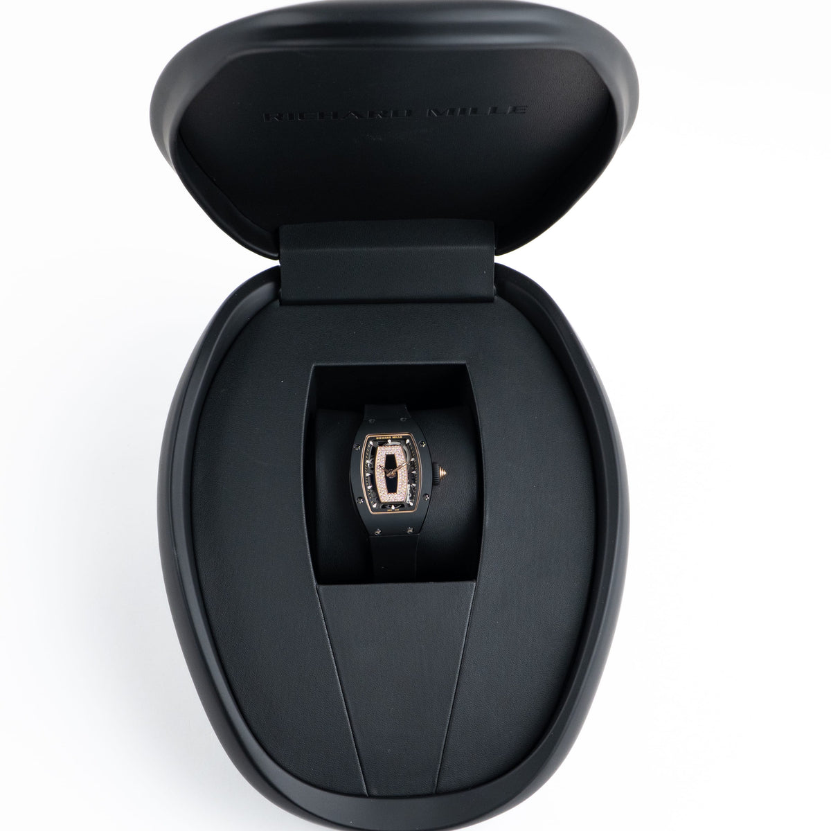 Richard Mille RM 07-01 'Ladies' Black Ceramic Rose Gold Diamond-Set Skeleton Dial (2020)