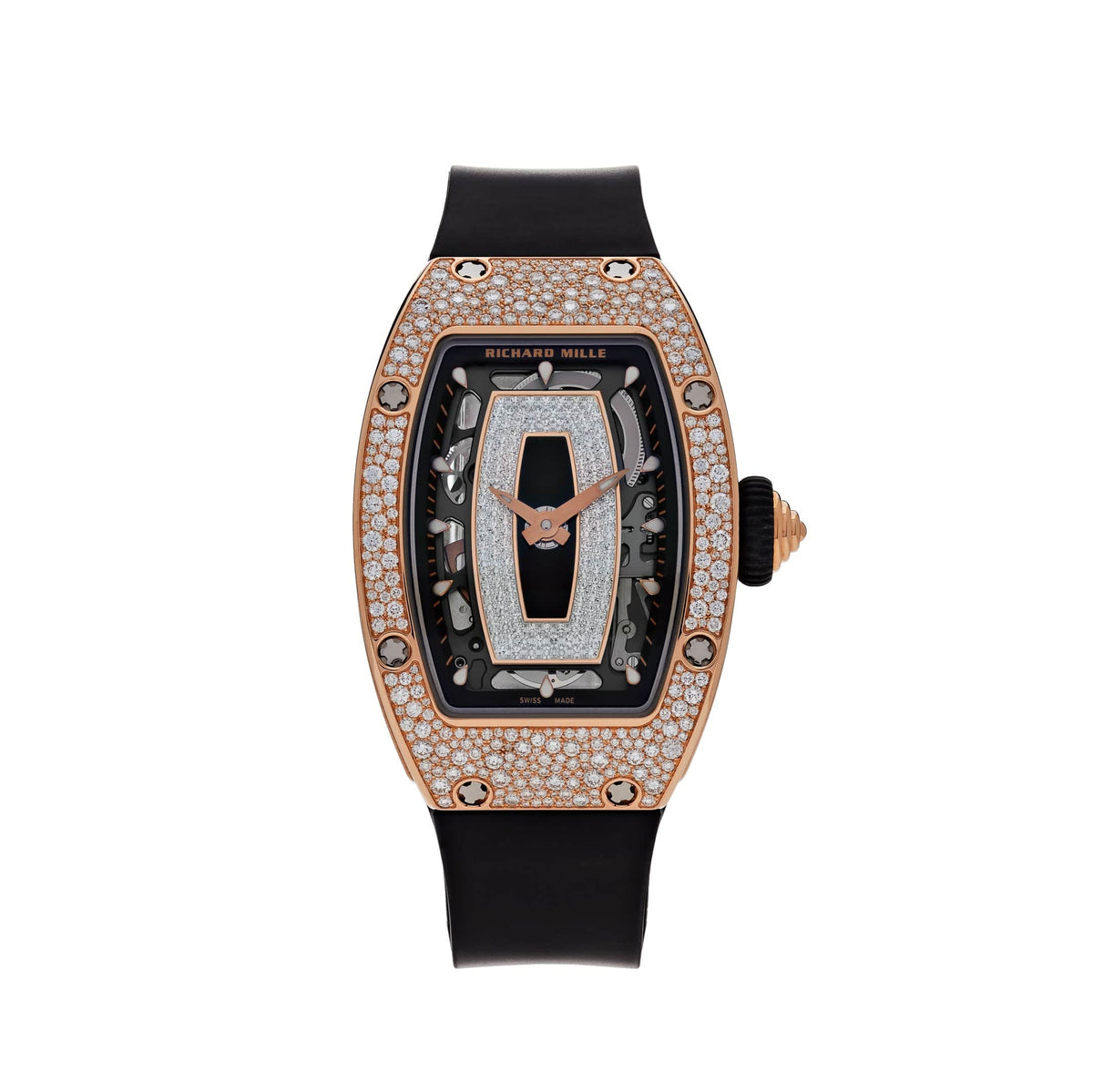 Richard Mille RM 07-01 'Ladies' Rose Gold Onyx Snow Diamond Set