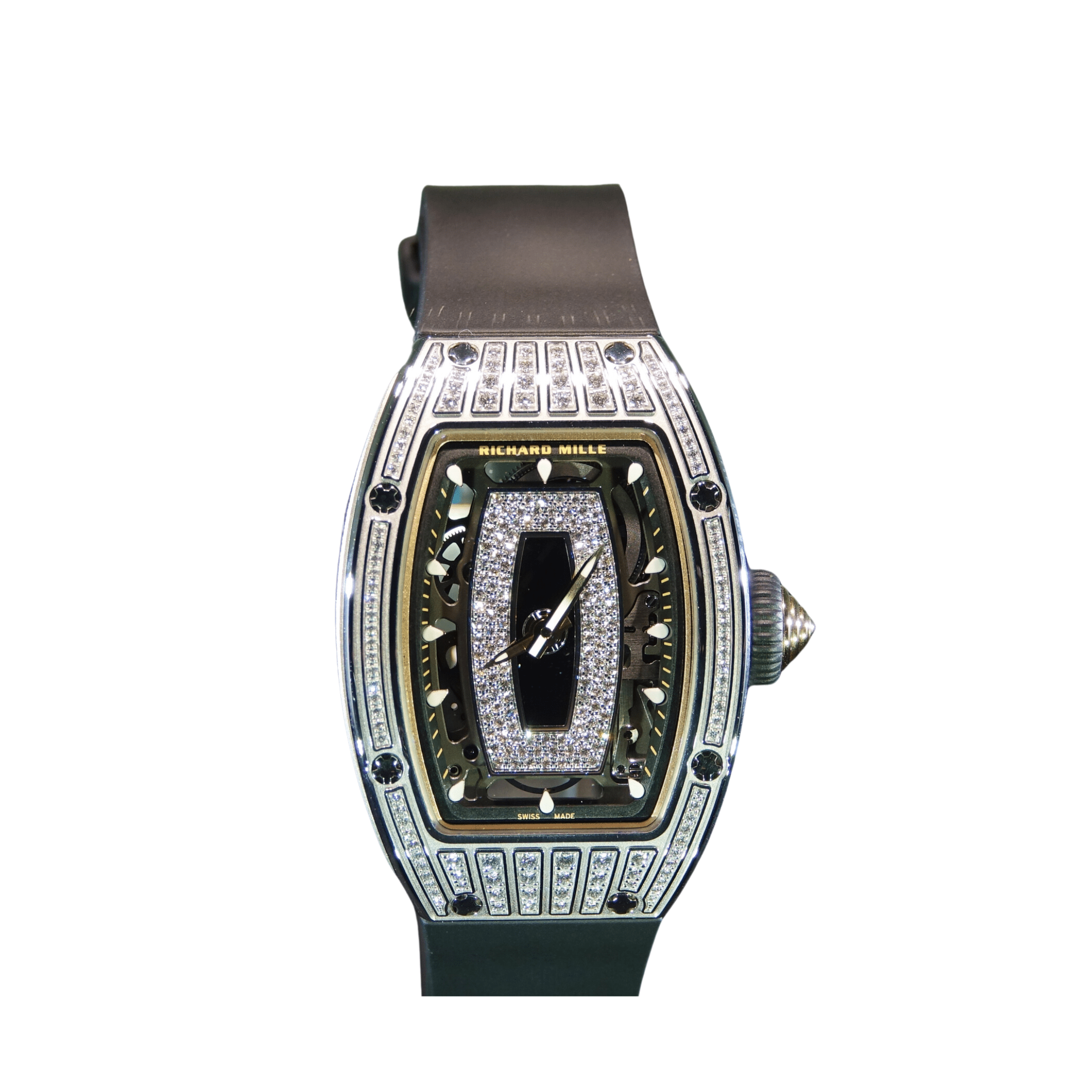 Richard Mille RM 07-01 'Ladies' White Gold Diamond Set Onyx Dial