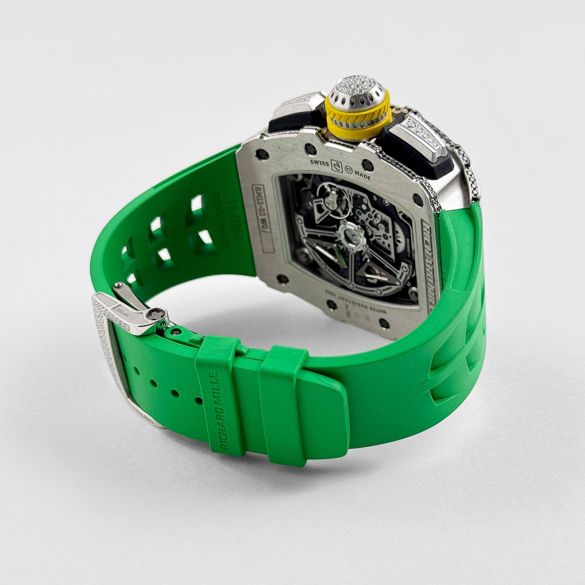 Richard Mille RM 11-03 Flyback Chronograph White Gold Diamond Bezel (2019)