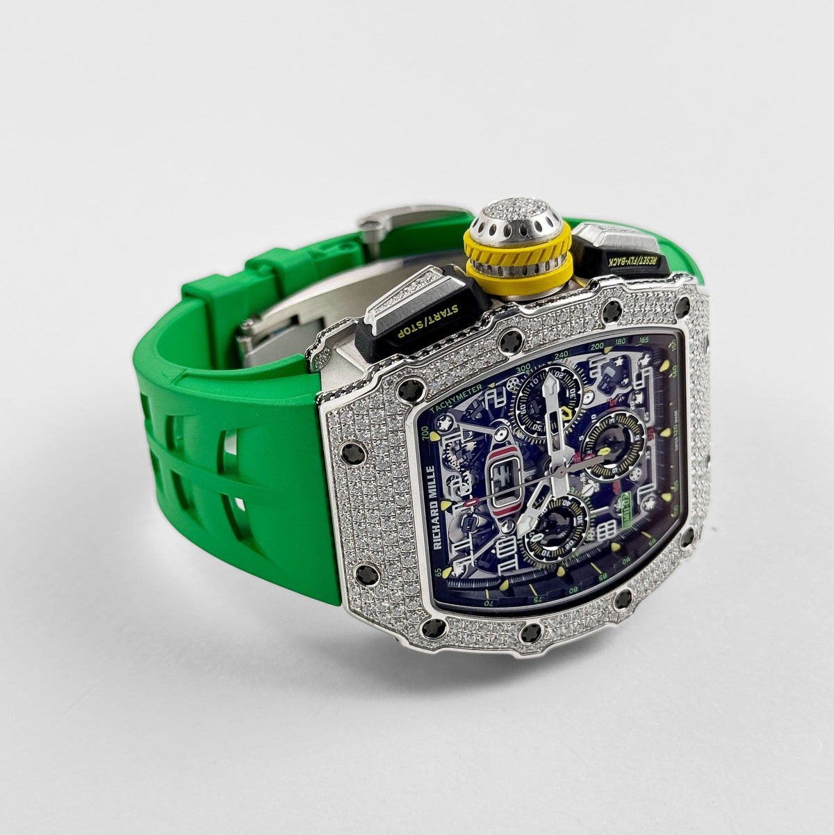 Richard Mille RM 11-03 Flyback Chronograph White Gold Diamond Bezel (2019)