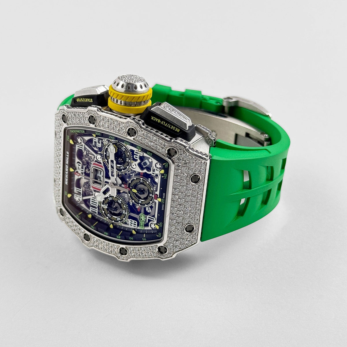 Richard Mille RM 11-03 Flyback Chronograph White Gold Diamond Bezel (2019)