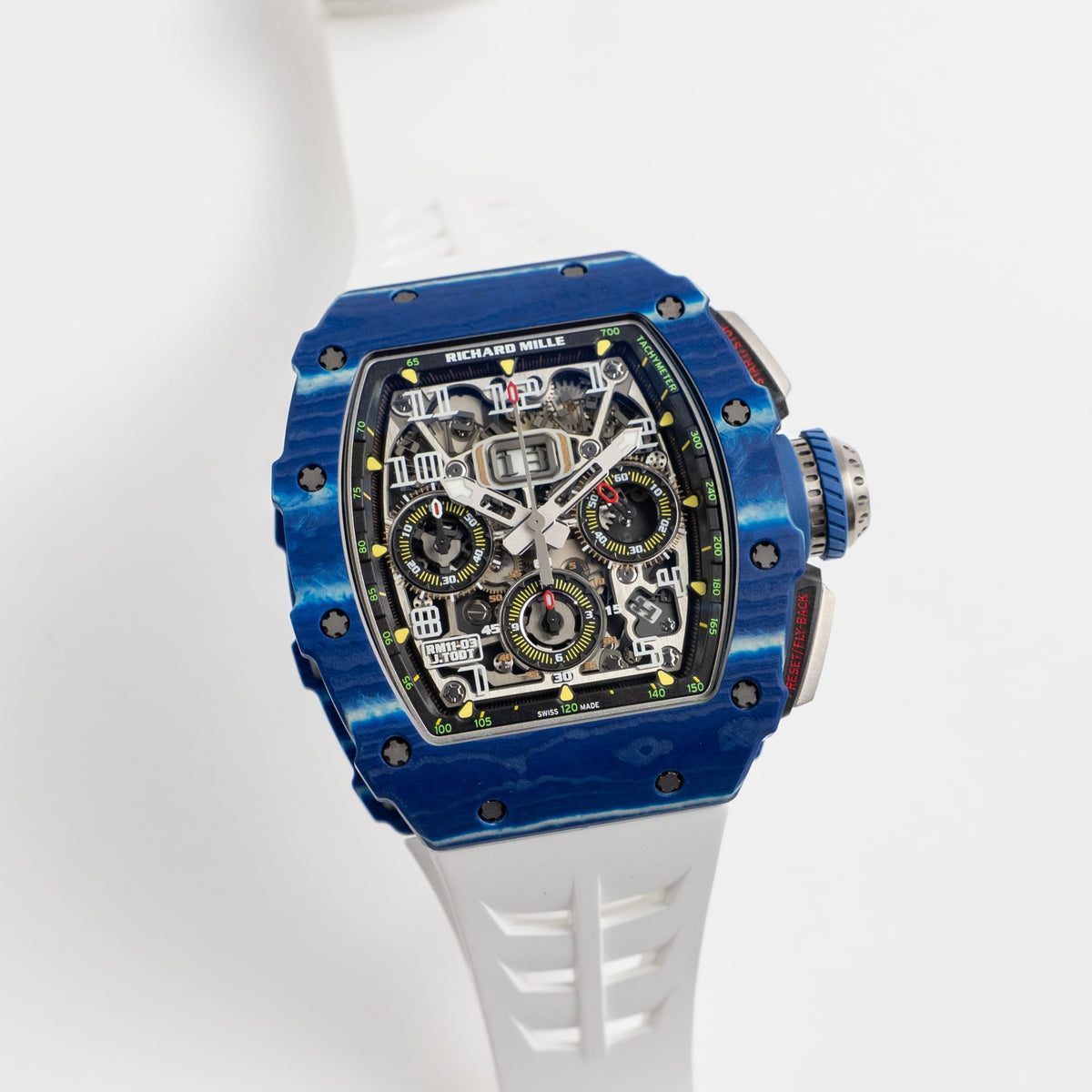 Richard Mille RM 11-03 'Jean Todt' Automatic Flyback Chronograph Blue White Quartz TPT Limited Edition of 150 (2018)