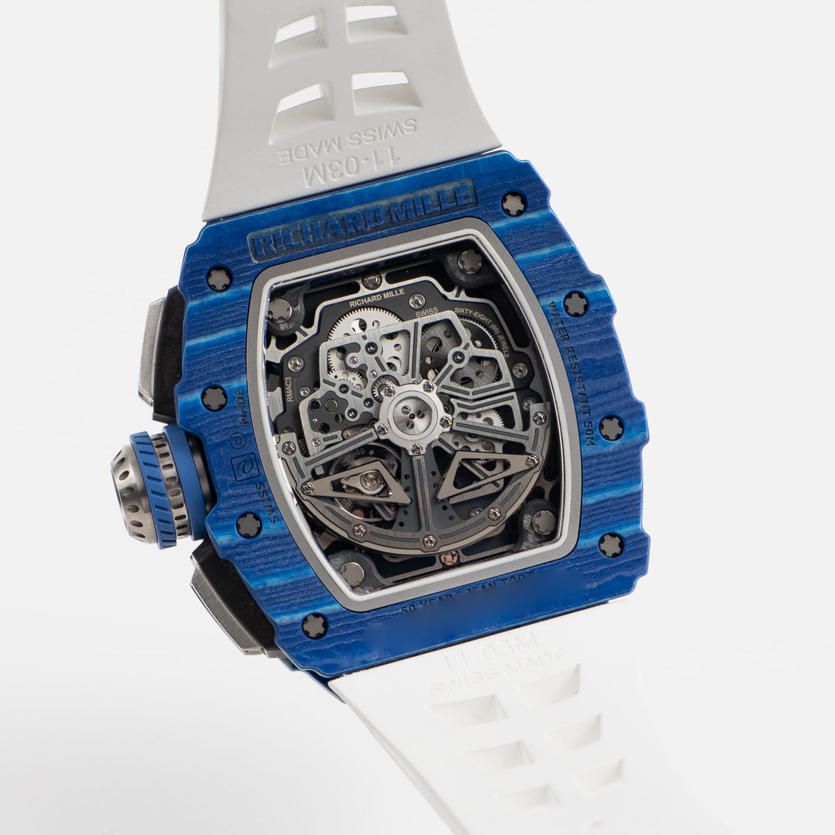 Richard Mille RM 11-03 'Jean Todt' Automatic Flyback Chronograph Blue White Quartz TPT Limited Edition of 150 (2018)
