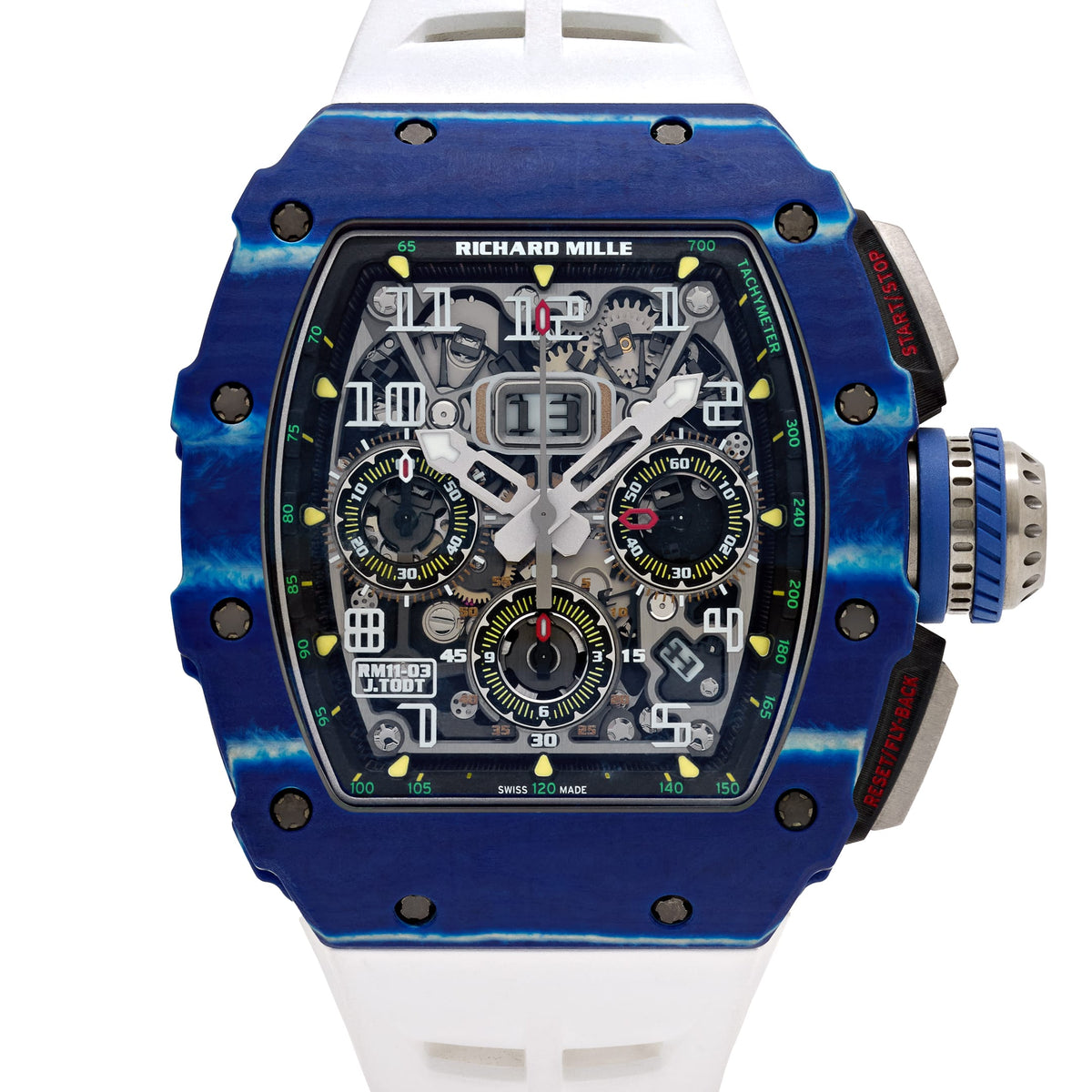 Richard Mille RM 11-03 'Jean Todt' Automatic Flyback Chronograph Blue White Quartz TPT Limited Edition of 150 (2018)