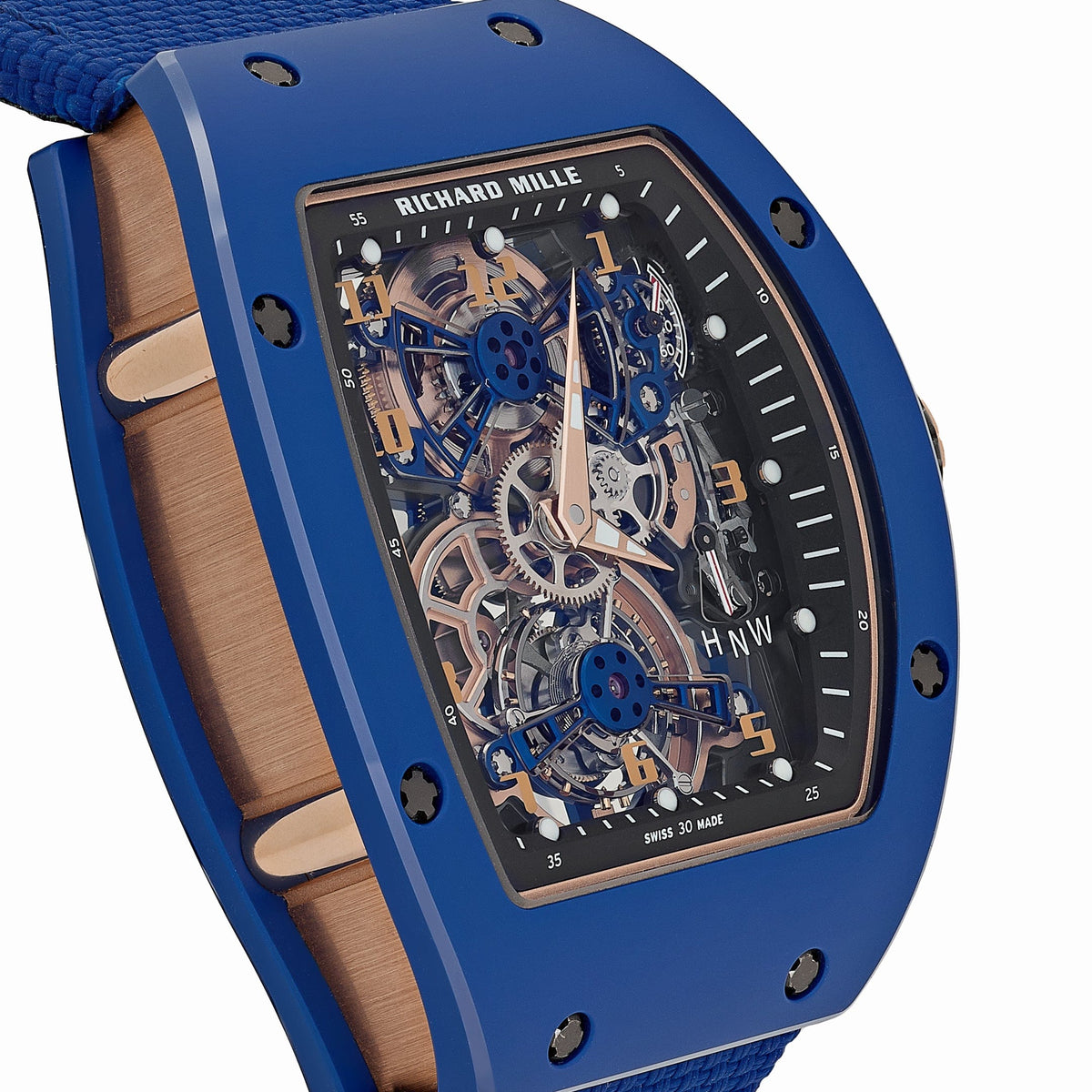 Richard Mille RM 17-02 Blue Ceramic Rose Gold Tourbillon Limited Edition of 30