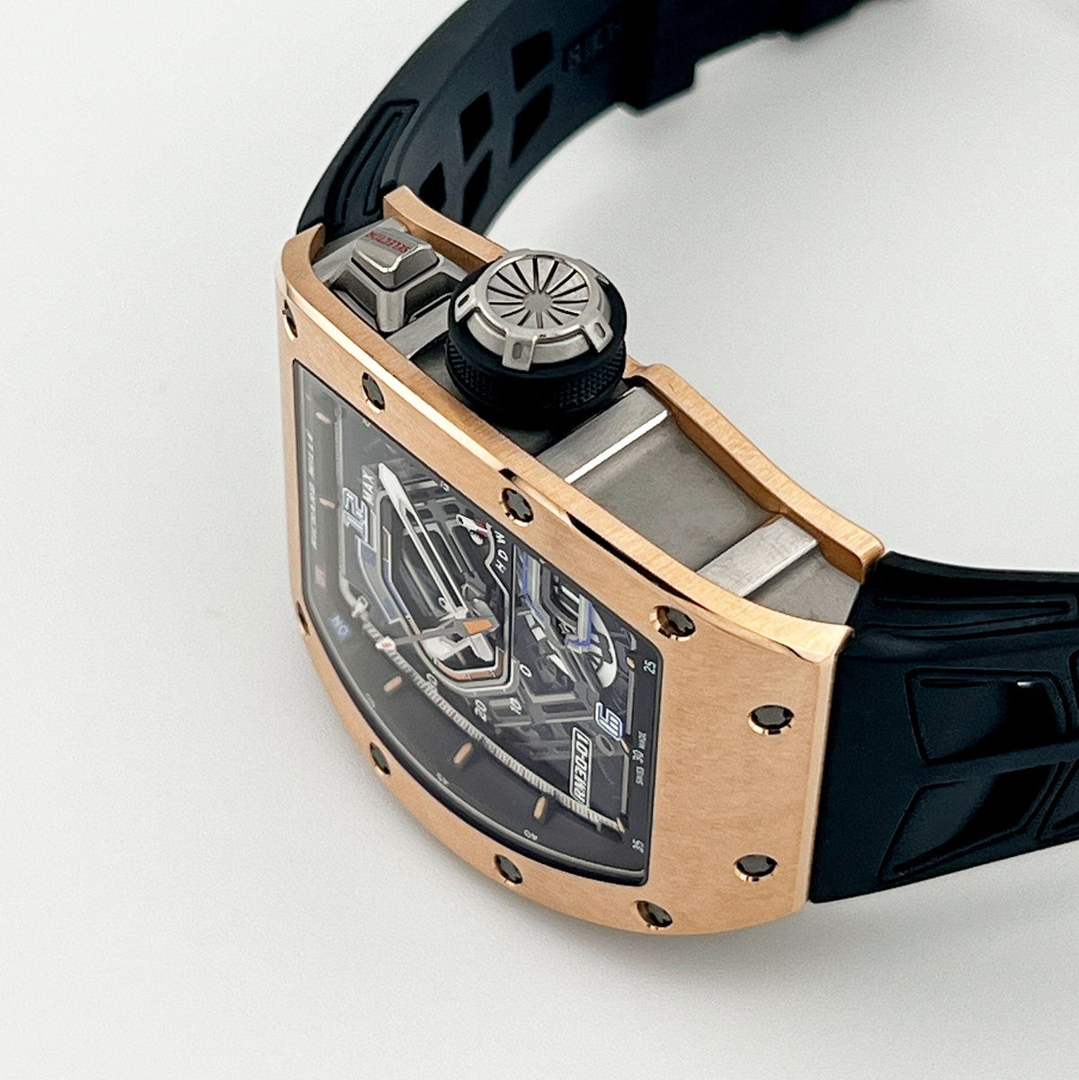 Richard Mille RM 30-01 Declutchable Rotor Rose Gold Skeleton Dial