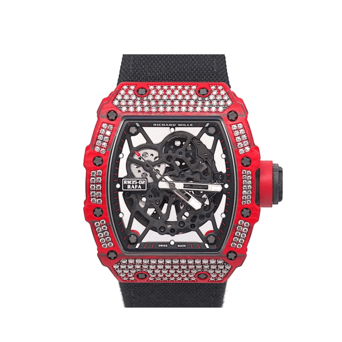 Richard Mille RM 35-02 'Rafa' Rafael Nadal Red Quartz TPT Diamond Set