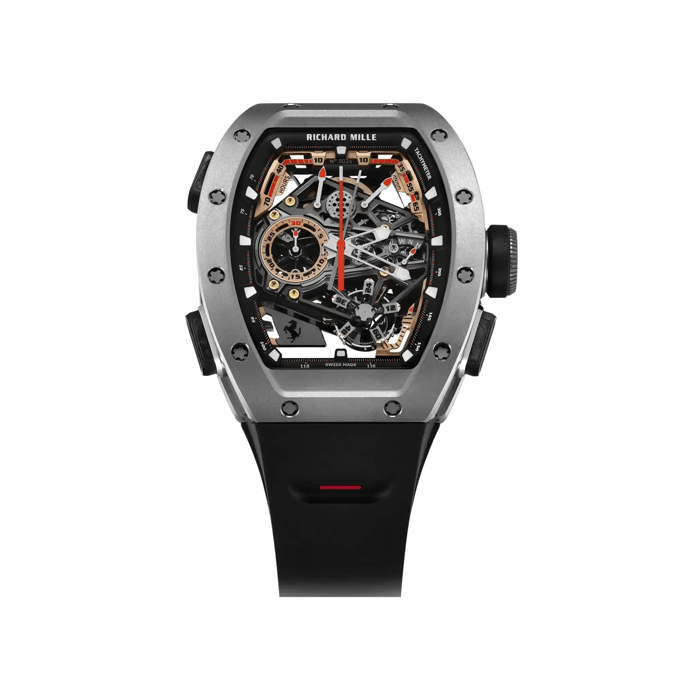 Richard Mille RM 43-01 Ferrari Manual Winding Tourbillon Split-Seconds Chronograph Titanium Limited Edition of 75