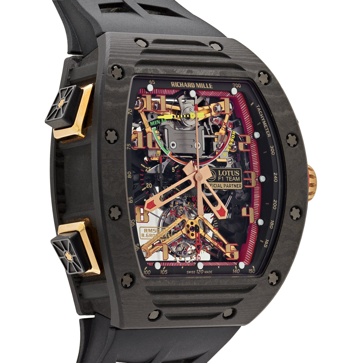 Richard Mille RM 50-01 'Romain Grosjean Lotus F1 G-Sensor' Tourbillon Carbon NTPT Limited Edition of 30