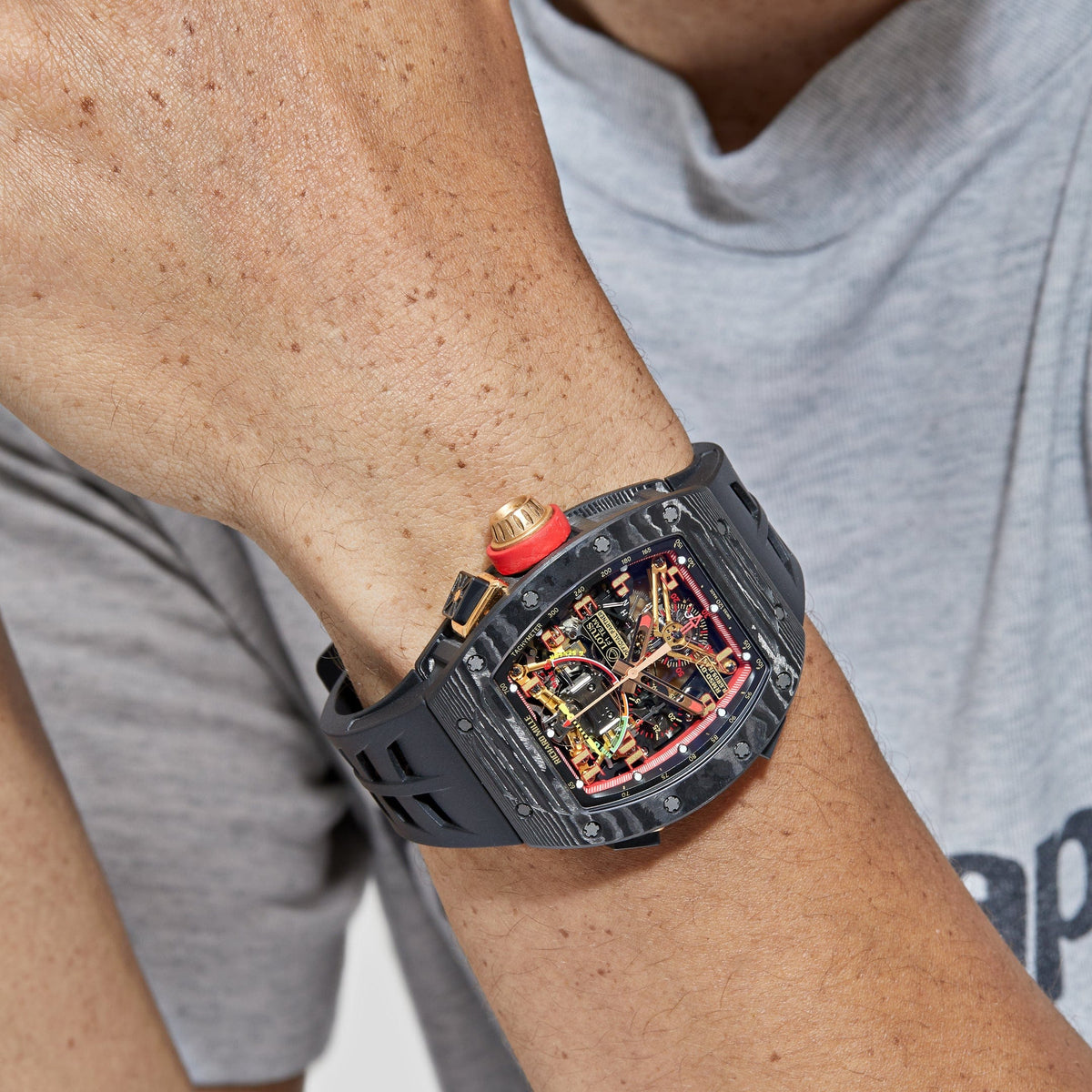 Richard Mille RM 50-01 'Romain Grosjean Lotus F1 G-Sensor' Tourbillon Carbon NTPT Limited Edition of 30
