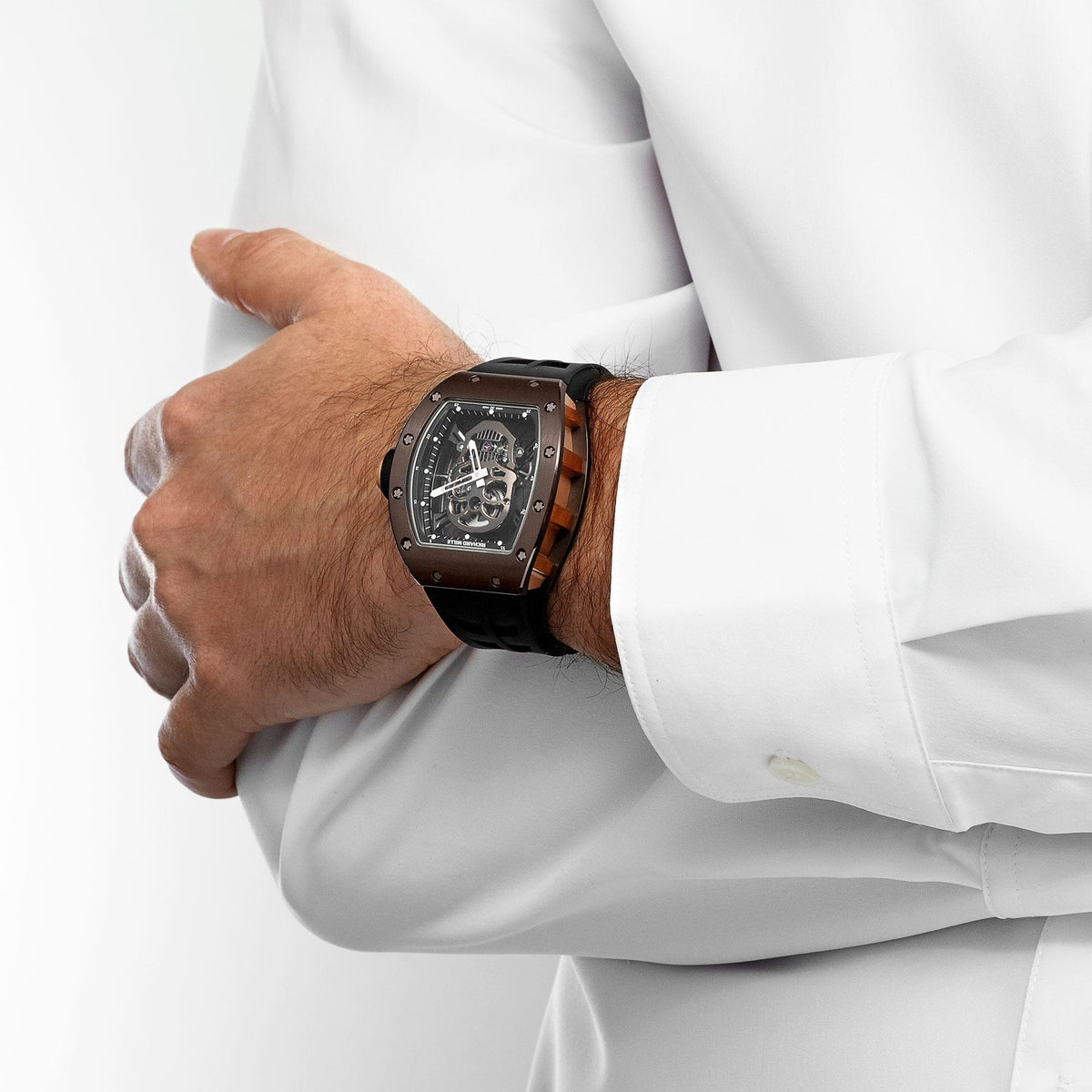 Richard Mille RM 52-01 'Skull' 'Asia Edition' Brown Ceramic Rose Gold Limited Edition of 6