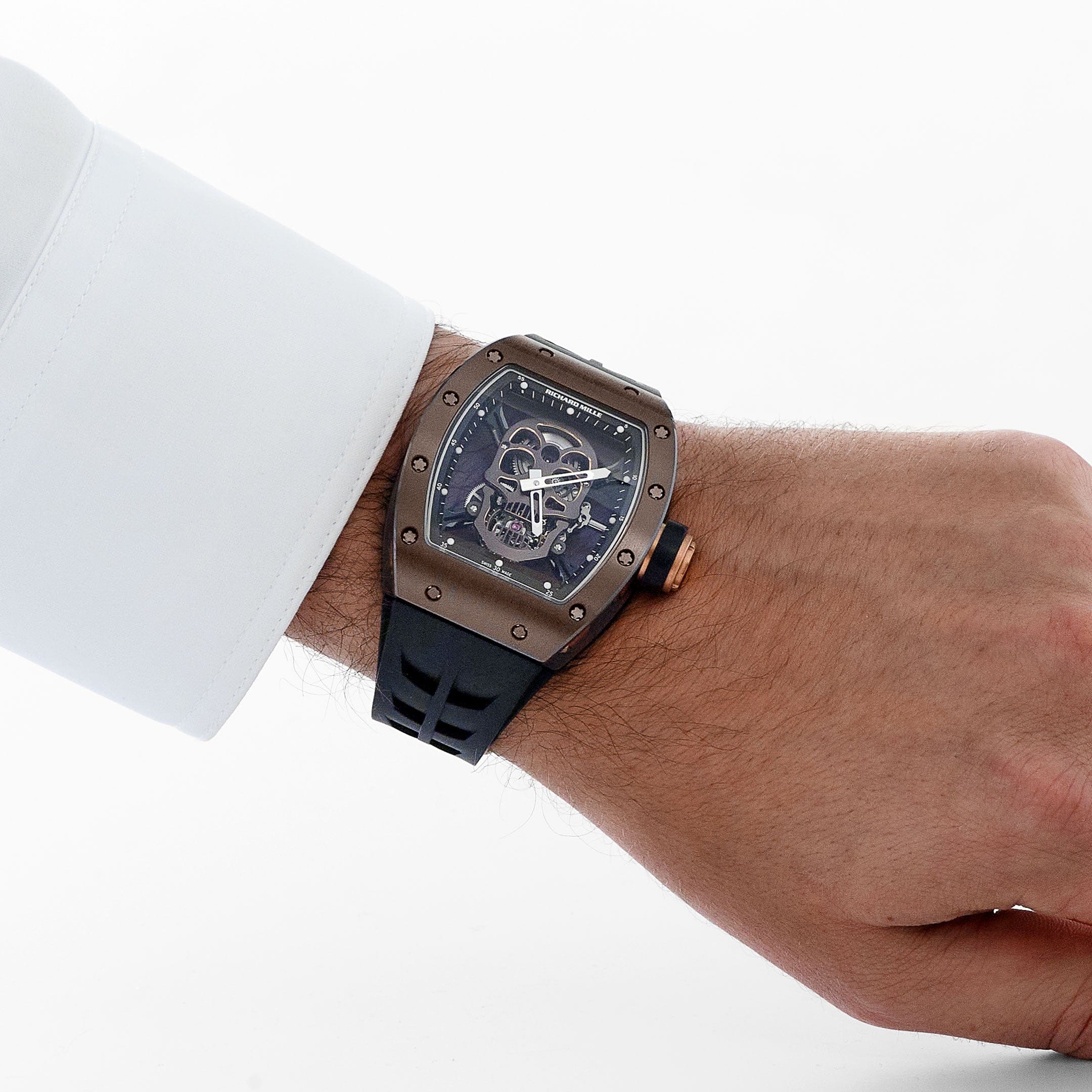 Richard Mille RM 52-01 'Skull' 'Asia Edition' Brown Ceramic Rose Gold Limited Edition of 6