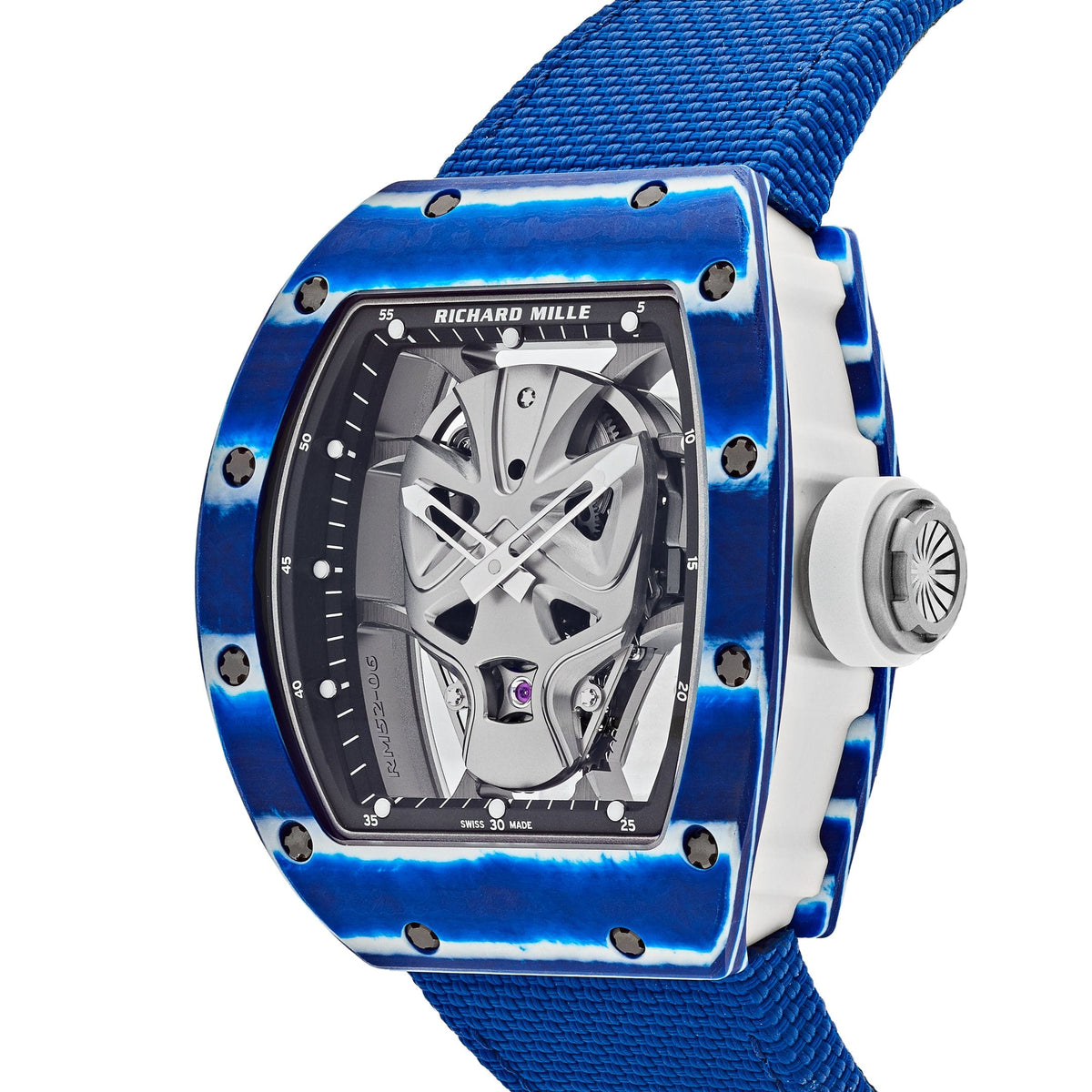 Richard Mille RM 52-06 Tourbillon 'Mask' Blue White Quartz TPT Limited Edition of 18