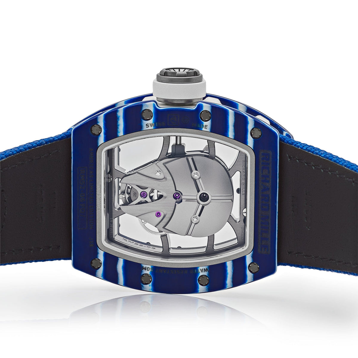 Richard Mille RM 52-06 Tourbillon 'Mask' Blue White Quartz TPT Limited Edition of 18