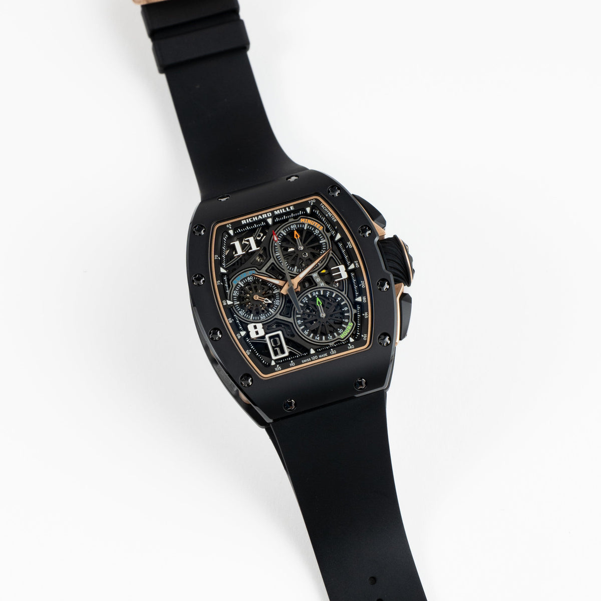 Richard Mille RM 72-01 Lifestyle In-House Chronograph Black Ceramic Rose Gold