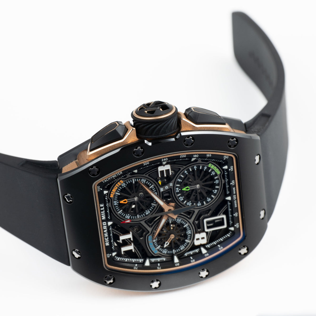Richard Mille RM 72-01 Lifestyle In-House Chronograph Black Ceramic Rose Gold