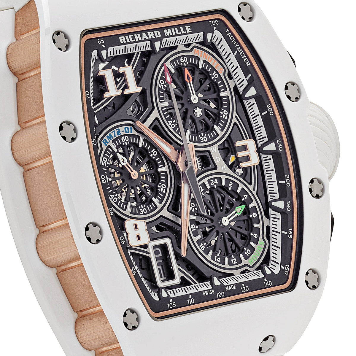 Richard Mille RM 72-01 Lifestyle In-House Chronograph White Ceramic
