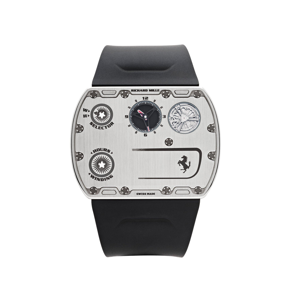 Richard Mille RM UP-01 Ferrari Ultraflat Titanium Silver Dial Limited Edition of 150