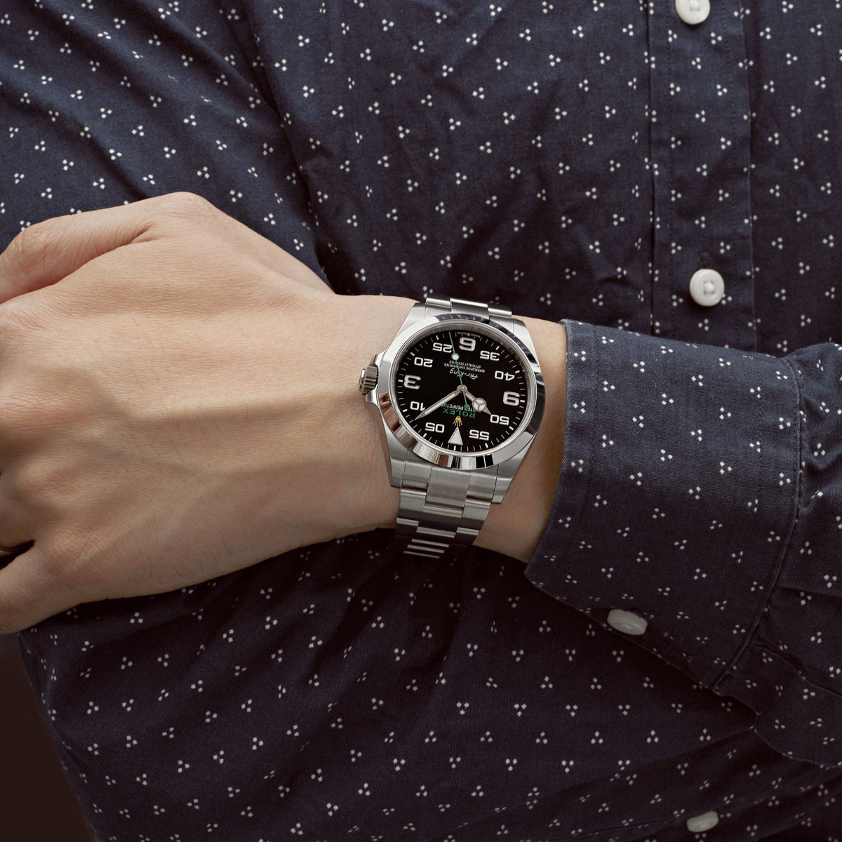 Rolex Air-King 116900 Stainless Steel Black Dial