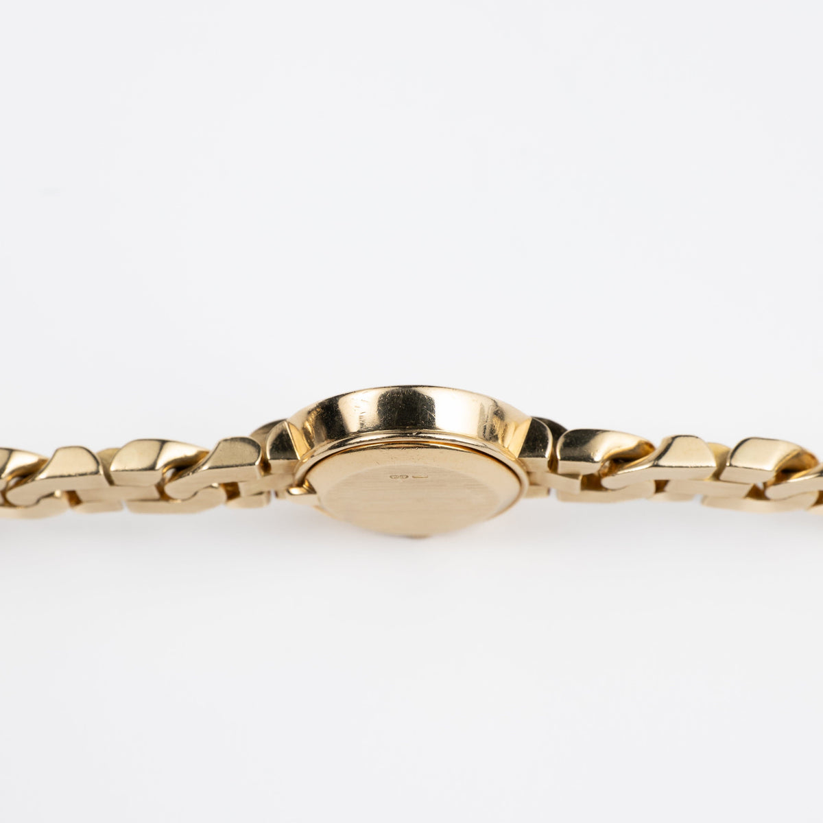 Rolex Cellini 2435 'Ladies' Yellow Gold Champagne Diamond Dial Diamond Bezel
