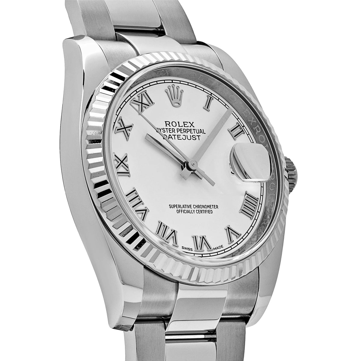 Rolex Datejust 36 116234 Stainless Steel White Roman Numerals Dial