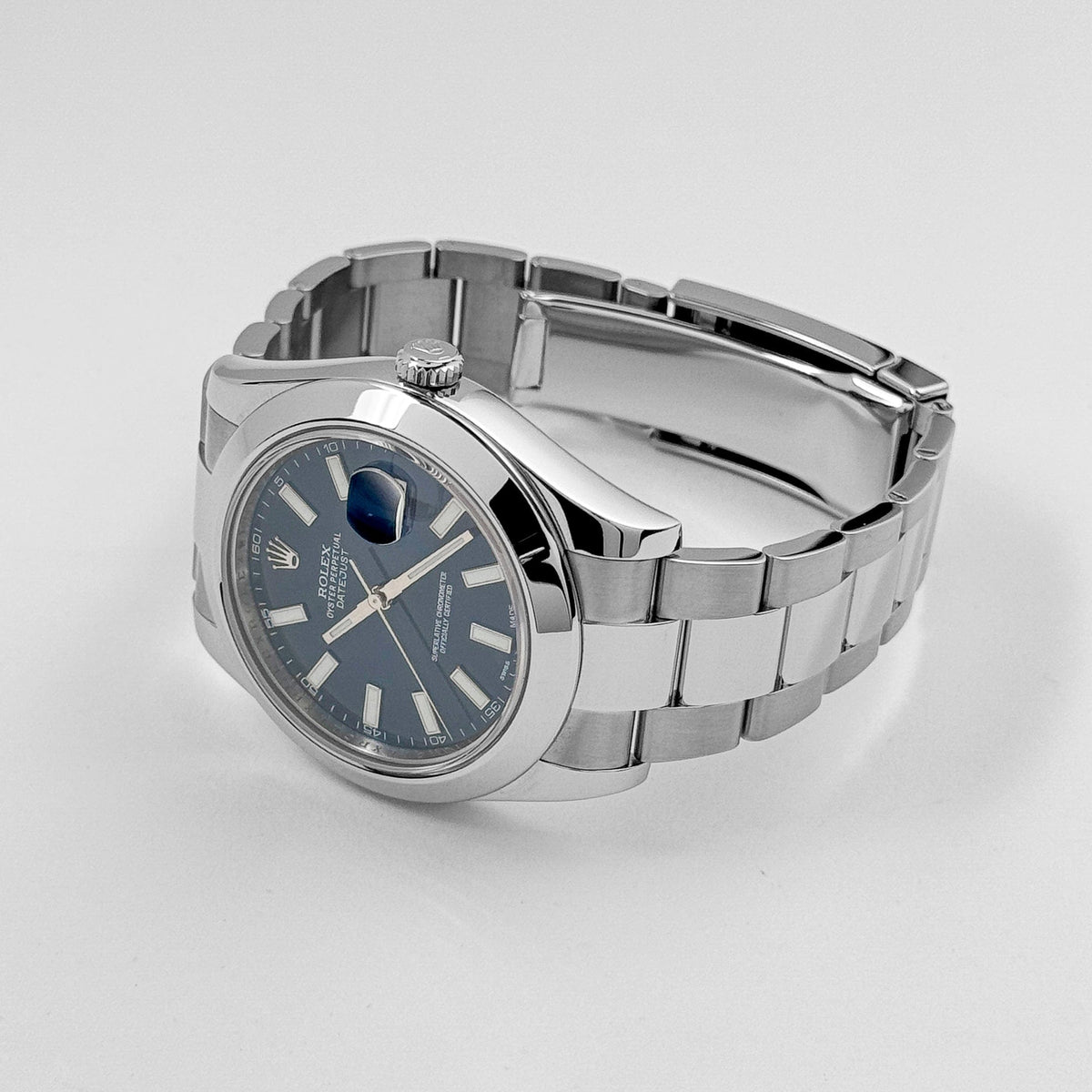 Rolex Datejust 41 116300 Stainless Steel Blue Dial Oyster
