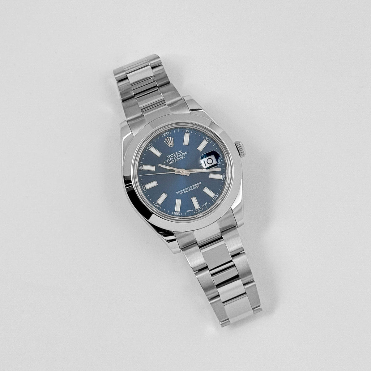 Rolex Datejust 41 116300 Stainless Steel Blue Dial Oyster