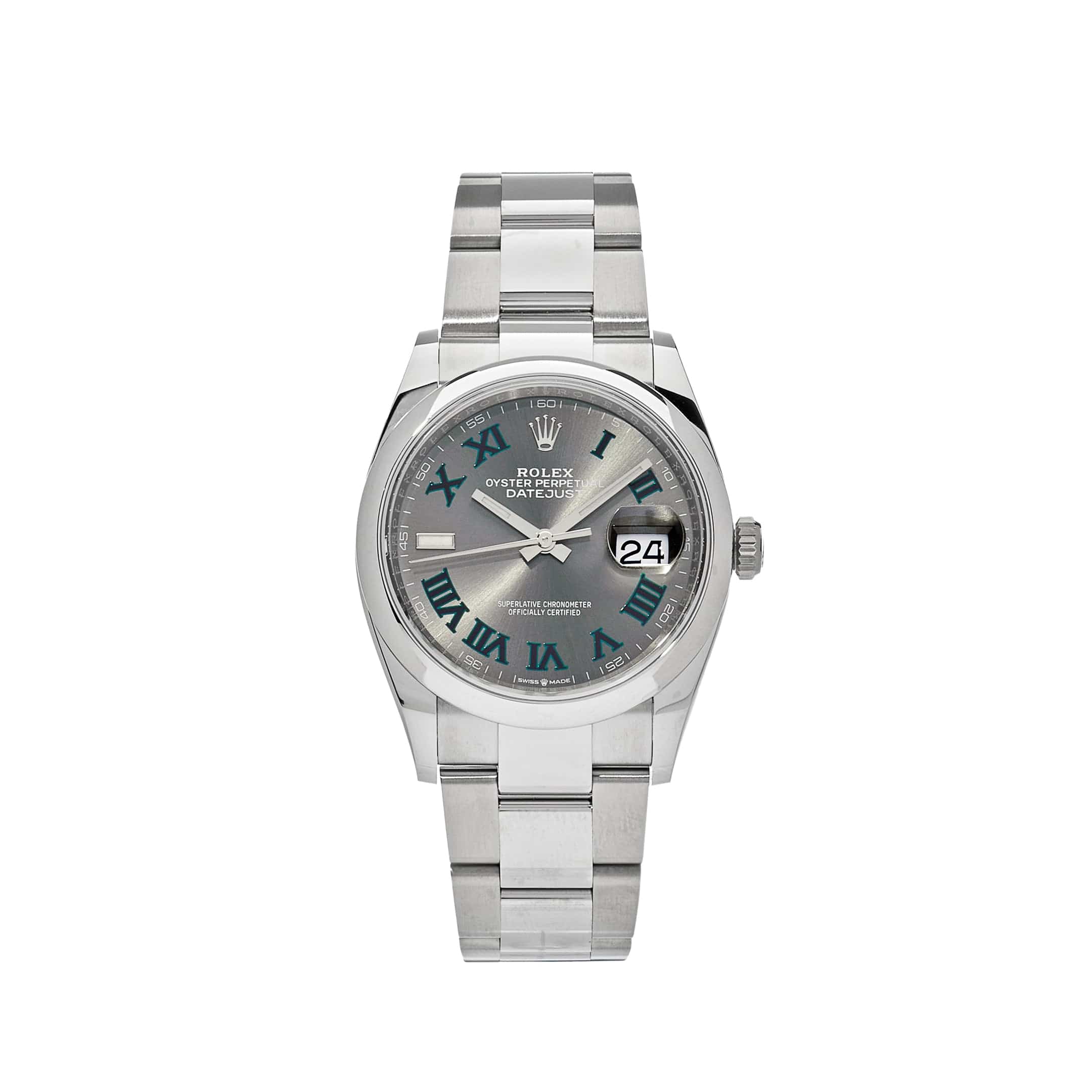 Rolex Datejust 36 126200 Stainless Steel 'Wimbledon' Slate Dial Oyster (2025)